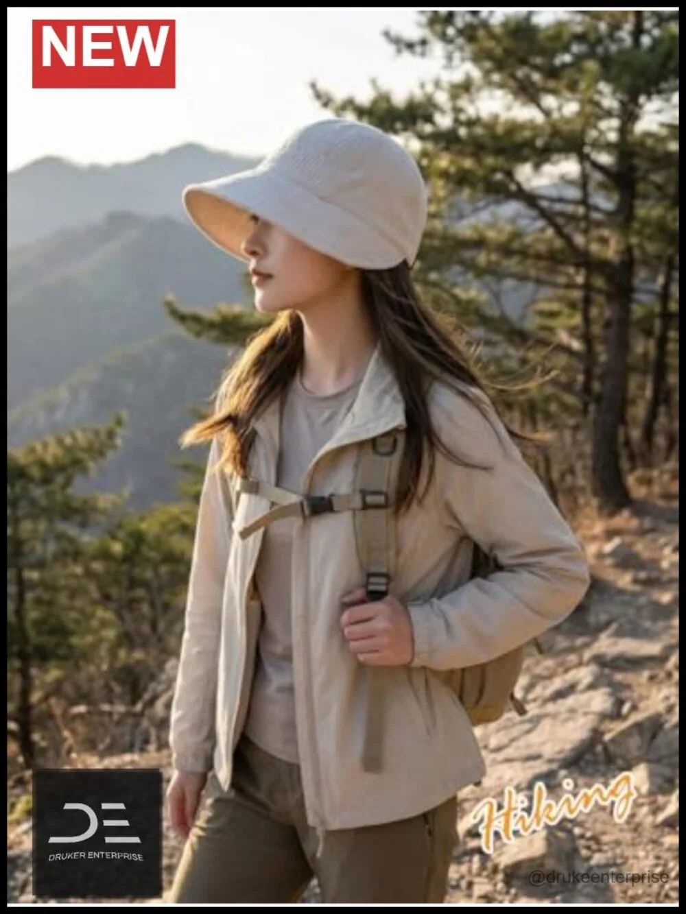 Wide Brim Sun Hat UPF 50+ Ponytail Foldable Packable Baseball Cap Hiking Beach